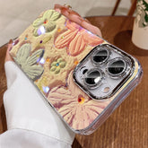 Floral Glitter Laser Phone Case